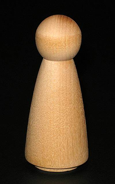 Angel Turning - 3-1/2" Tall x 1-1/2" Diameter